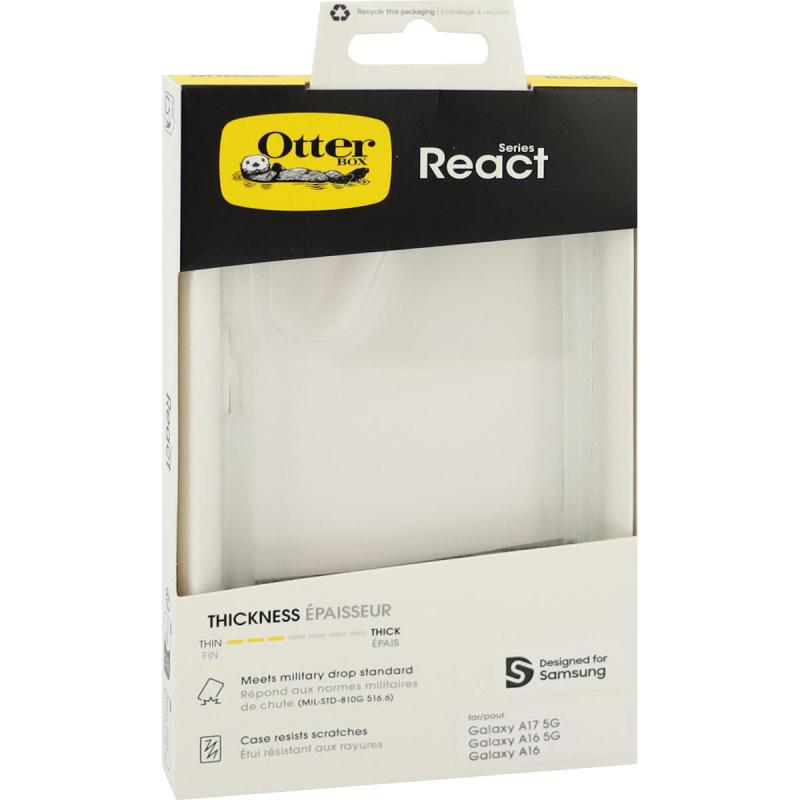 OtterBox React Back Cover Mobile Case, for Samsung Galaxy A17 5G/Galaxy A17 4G, Clear