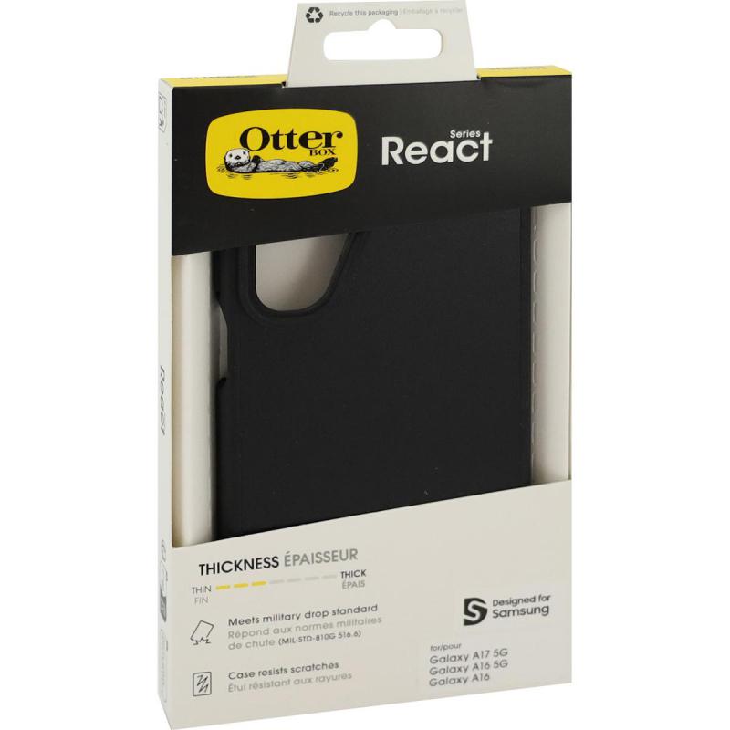 OtterBox React Back Cover Mobile Case, for Samsung Galaxy A17 5G/Galaxy A17 4G, Black