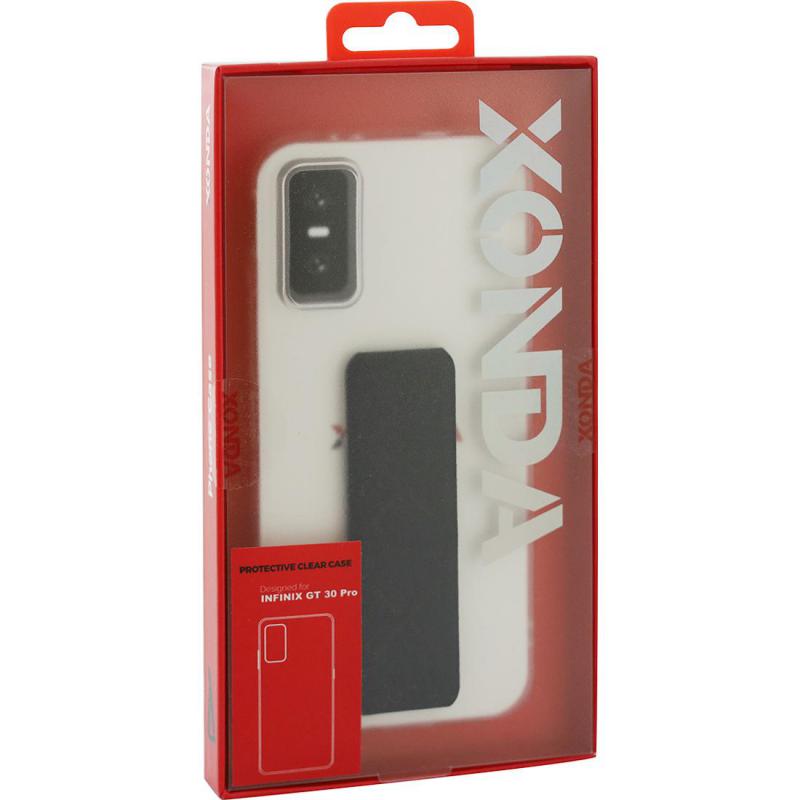 Xonda Back Cover Mobile Case with Strap, for Infinix GT 30 Pro 5G, Clear