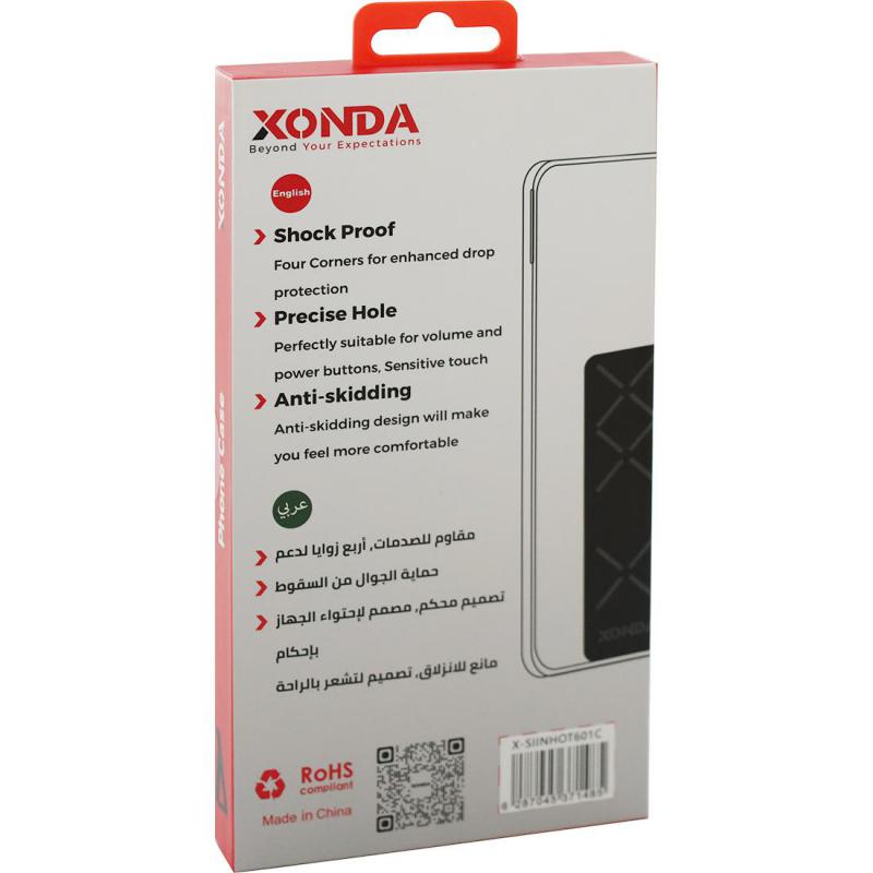 Xonda Back Cover Mobile Case with Strap, for Infinix HOT 60i, Clear — 2