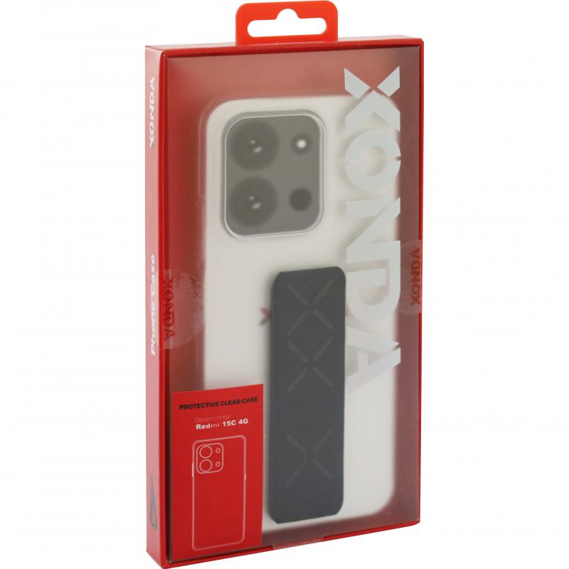 Xonda Back Cover Mobile Case with Strap, for Xiaomi Redmi 15C, Clear