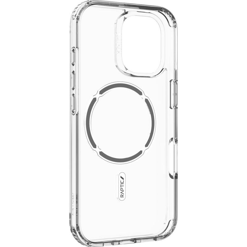 Raptic Air-Clear Back Cover Mobile Case with MagSafe, for iPhone 17, Clear — 3