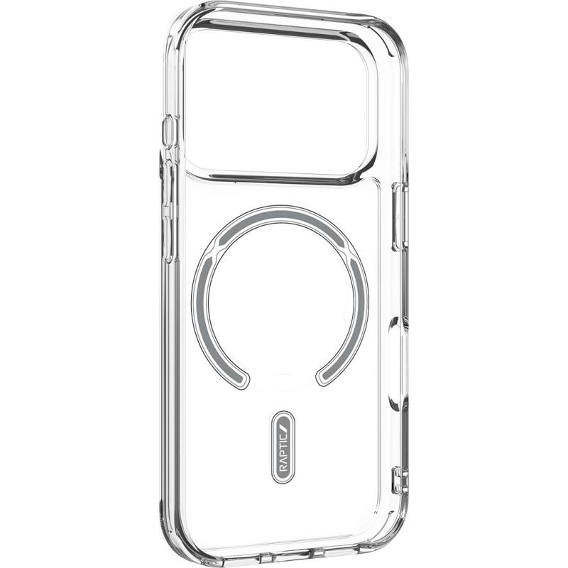 Raptic Air-ClearVue Back Cover Mobile Case with MagSafe, for iPhone 17 Pro Max, Clear — 3