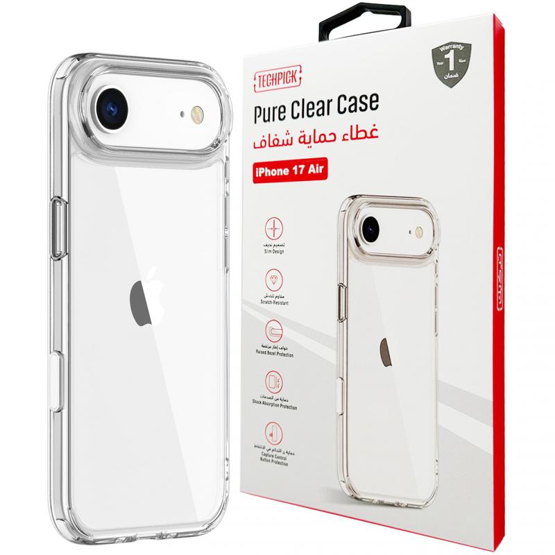 Techpick Pure Back Cover Mobile Case, for iPhone Air, Clear
