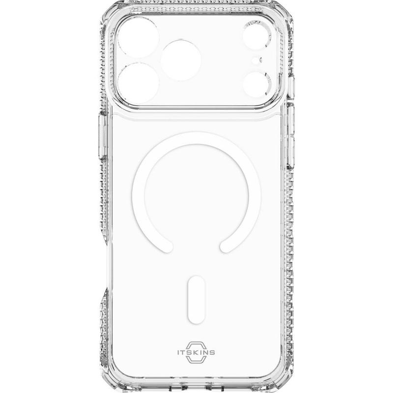 ITskins Hybrid Clear Back Cover Mobile Case with MagSafe, for iPhone 17 Pro, Transparent
