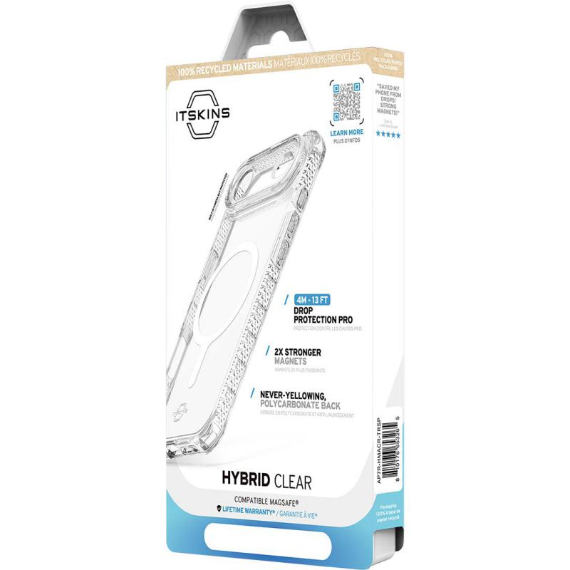 ITskins Hybrid Clear Back Cover Mobile Case with MagSafe, for iPhone Air, Transparent — 2