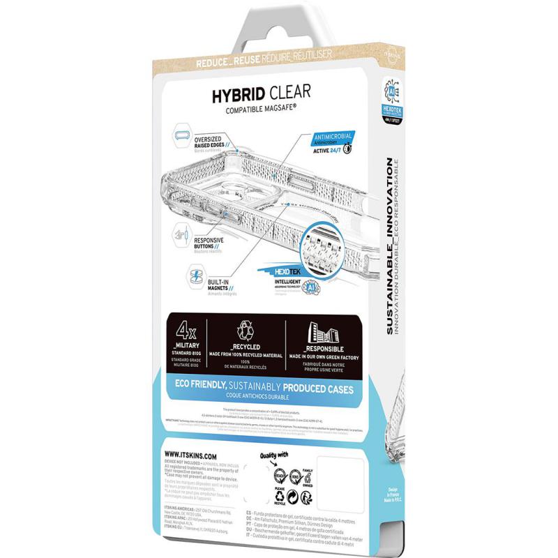 ITskins Hybrid Clear Back Cover Mobile Case with MagSafe, for iPhone Air, Transparent — 3