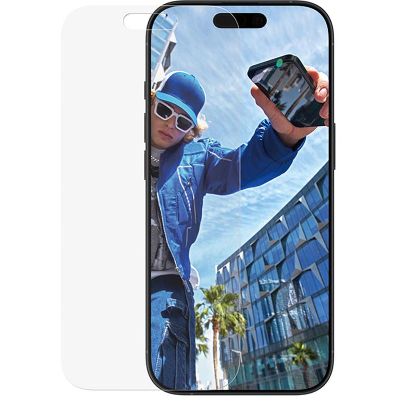 PanzerGlass Classic Fit Smartphone Screen Protector, for iPhone 17/iPhone 16 Pro, Tempered Glass, Clear — 2