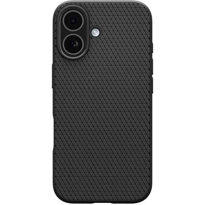 Spigen Liquid Air Back Cover Mobile Case, for iPhone 17, Matte Black