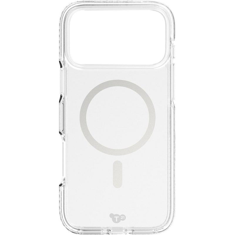 Tech21 EvoCrystal with MagSafe Back Cover Mobile Case with MagSafe, for iPhone 17 Pro Max, Clear/Metalic Silver — 2