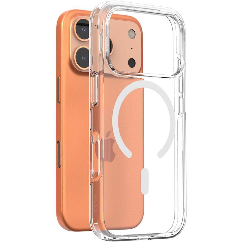 Araree Duple M Back Cover Mobile Case with MagSafe, for iPhone 17 Pro, Clear