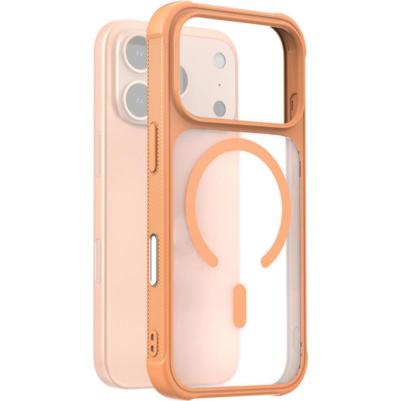 Araree DUPLE M ARMOR Back Cover Mobile Case with MagSafe, for iPhone 17 Pro, Orange