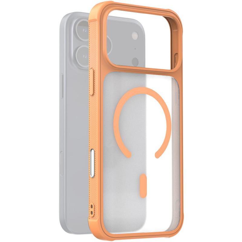 Araree DUPLE M ARMOR Back Cover Mobile Case with MagSafe, for iPhone 17 Pro Max, Orange
