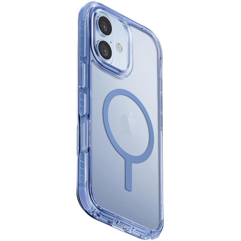 Uniq Combat Back Cover Mobile Case with MagSafe, for iPhone 17, Mist Blue