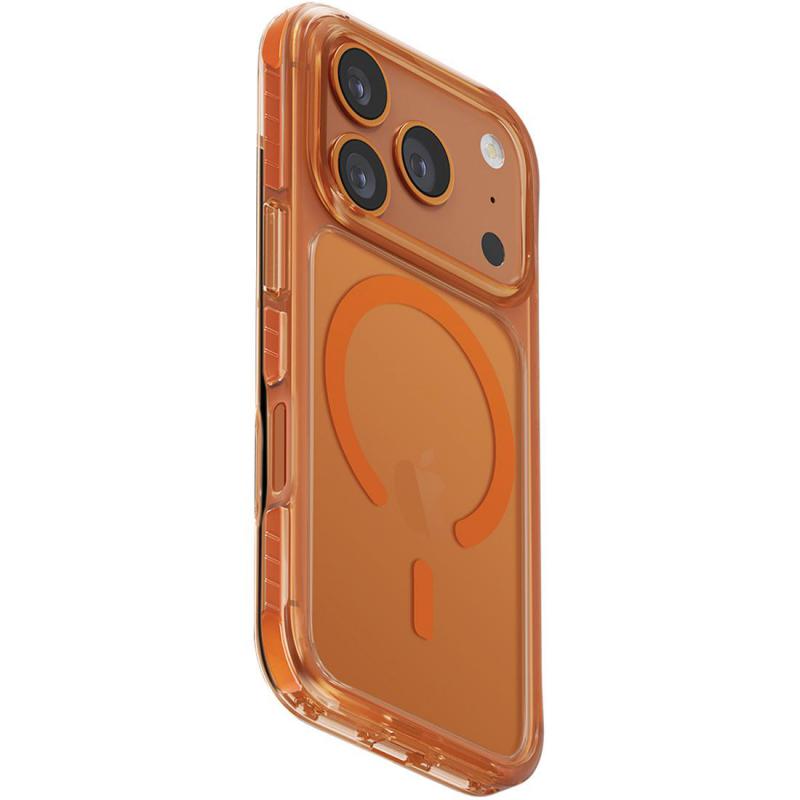 Uniq Combat Back Cover Mobile Case with MagSafe, for iPhone 17 Pro, Volt Orange