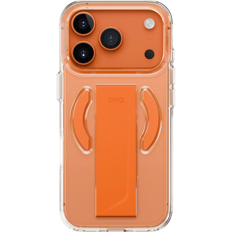 Uniq Heldro Air Back Cover Mobile Case with MagSafe, for iPhone 17 Pro, Volt Orange