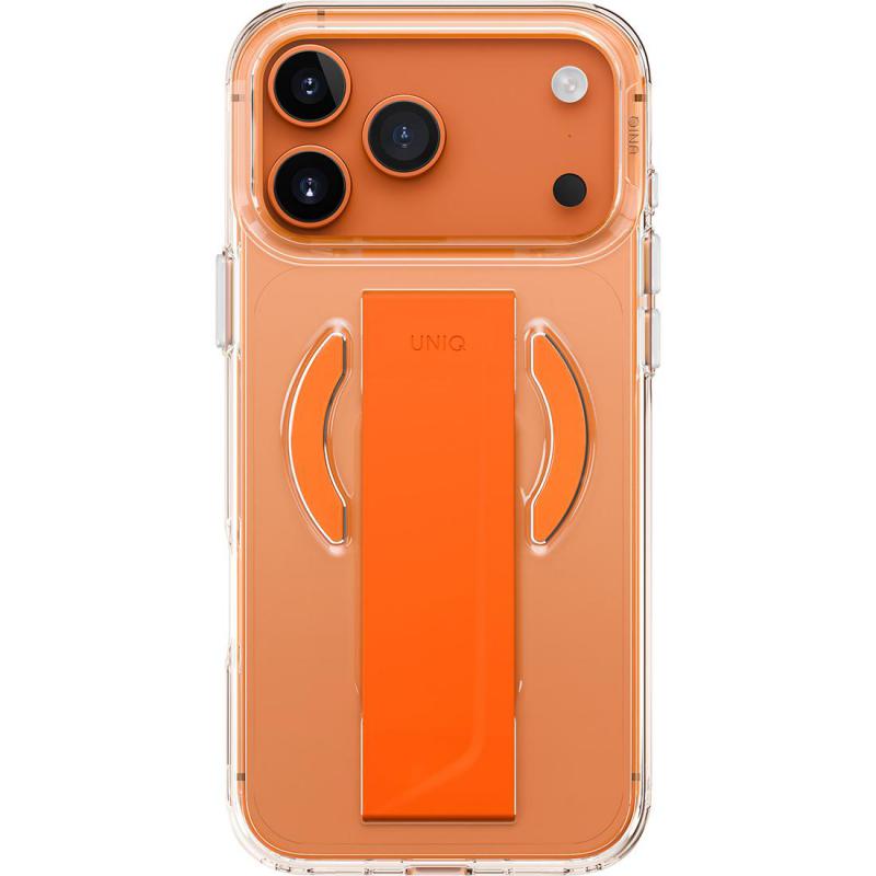 Uniq Heldro Air Back Cover Mobile Case with MagSafe, for iPhone 17 Pro Max, Volt Orange