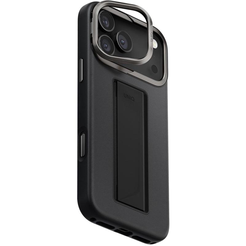 Uniq Heldro Pro Back Cover Mobile Case with MagSafe, for iPhone 17 Pro Max, Dallas Black
