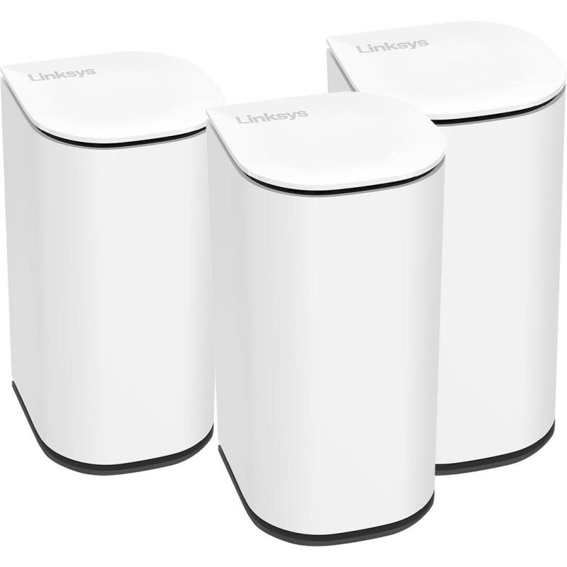 Linksys Velop Micro 7 (3-Pack) Whole Home Mesh Wi-Fi, up to 5000 Mbps, Dual Band (2.4 GHz/5 GHz), Wi-Fi 7 (802.11be), Single Port (LAN), 1X 2.5 Gbps LAN Port, White