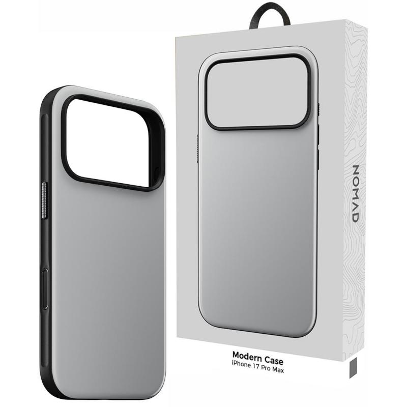 Modern Back Cover Mobile Case with MagSafe, for iPhone 17 Pro Max, Lunar Grey