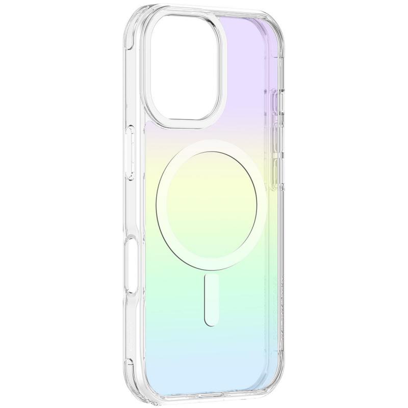 MINIMAL MAG Back Cover Mobile Case with MagSafe, for iPhone 17, Rainbow