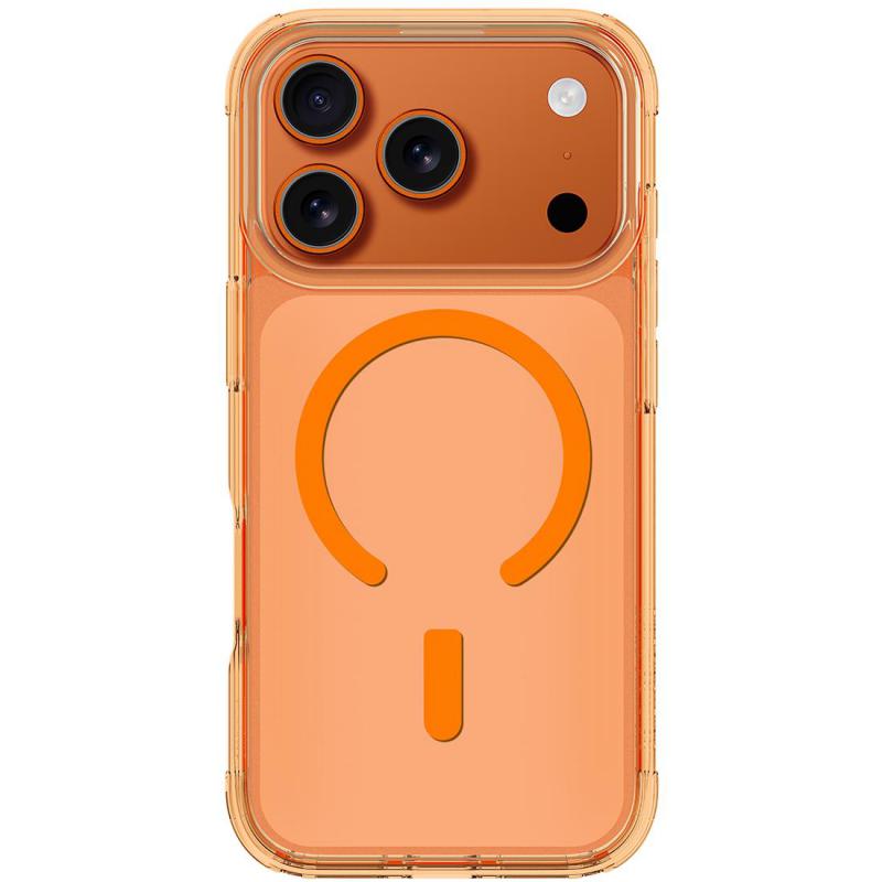 Amazing Thing MINIMAL MAG Back Cover Mobile Case with MagSafe, for iPhone 17 Pro, Titan Orange — 2