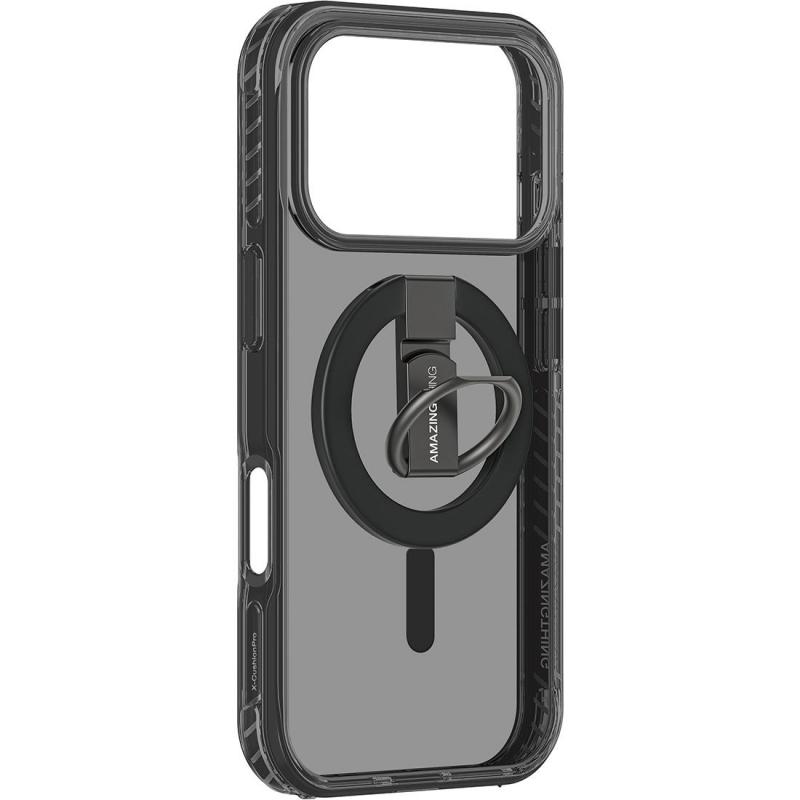Titan Pro Grip Back Cover Mobile Case with MagSafe, for iPhone 17 Pro Max, Titan Black