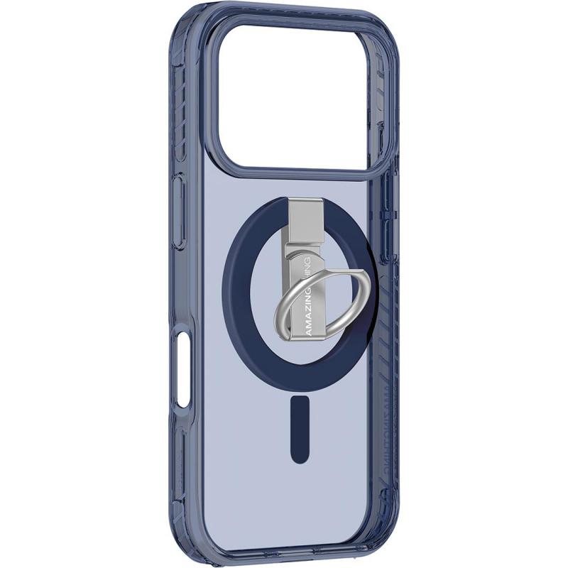 Titan Pro Grip Back Cover Mobile Case with MagSafe, for iPhone 17 Pro, Titan Blue