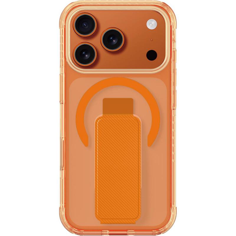 Amazing Thing Titan Pro Holder Back Cover Mobile Case with MagSafe, for iPhone 17 Pro, Titan Orange — 2