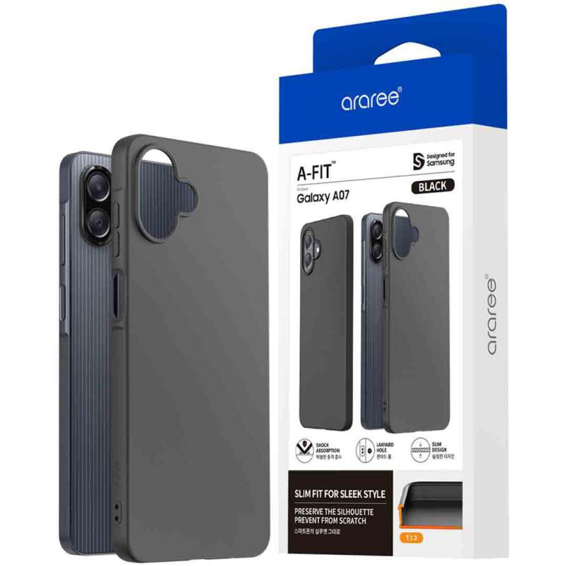 A-Fit Back Cover Mobile Case, for Samsung Galaxy A07, Black