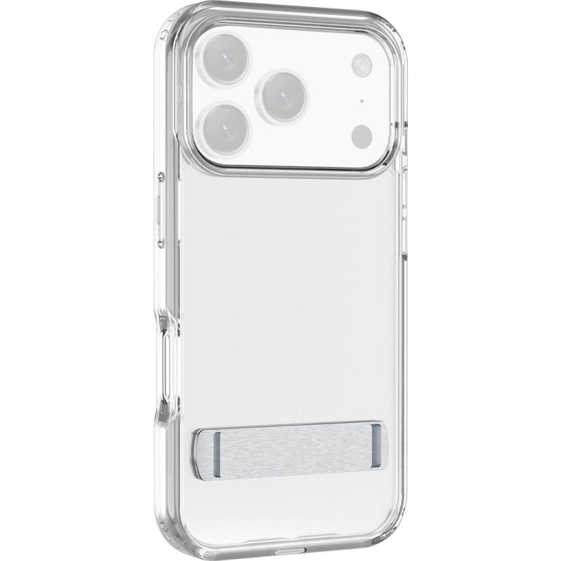 Cellularline Clear Stand Back Cover Mobile Case with Stand, for iPhone 17 Pro, Clear