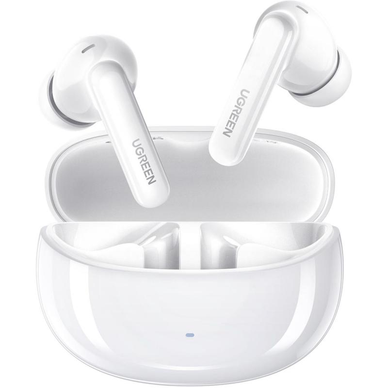Ugreen T3 Pro Earbuds, Active Noise Cancelling, Bluetooth, USB-C (Charging), Built-in Microphone, White