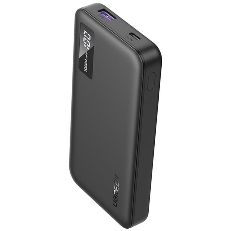 Ugreen PB311 Power Bank 10000 mAh 20W, PD Fast Charging, 10000 mAh, Dual USB (1X USB/1X USB-C), Black — 2