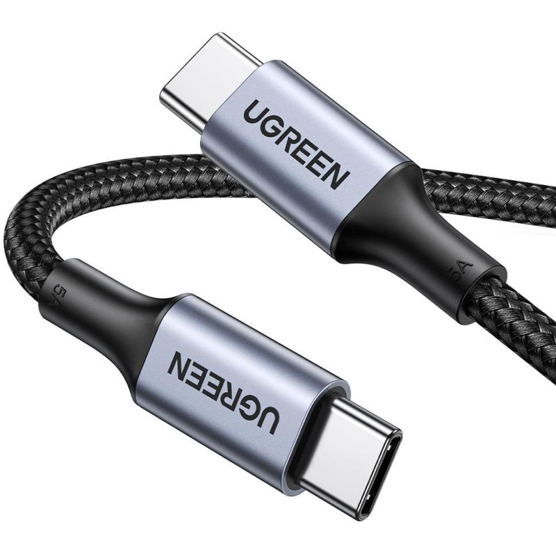 Ugreen US316 USB-C to USB-C Sync & Charge Cable, 2.00 m ( 6.56 ft ), Black — 2