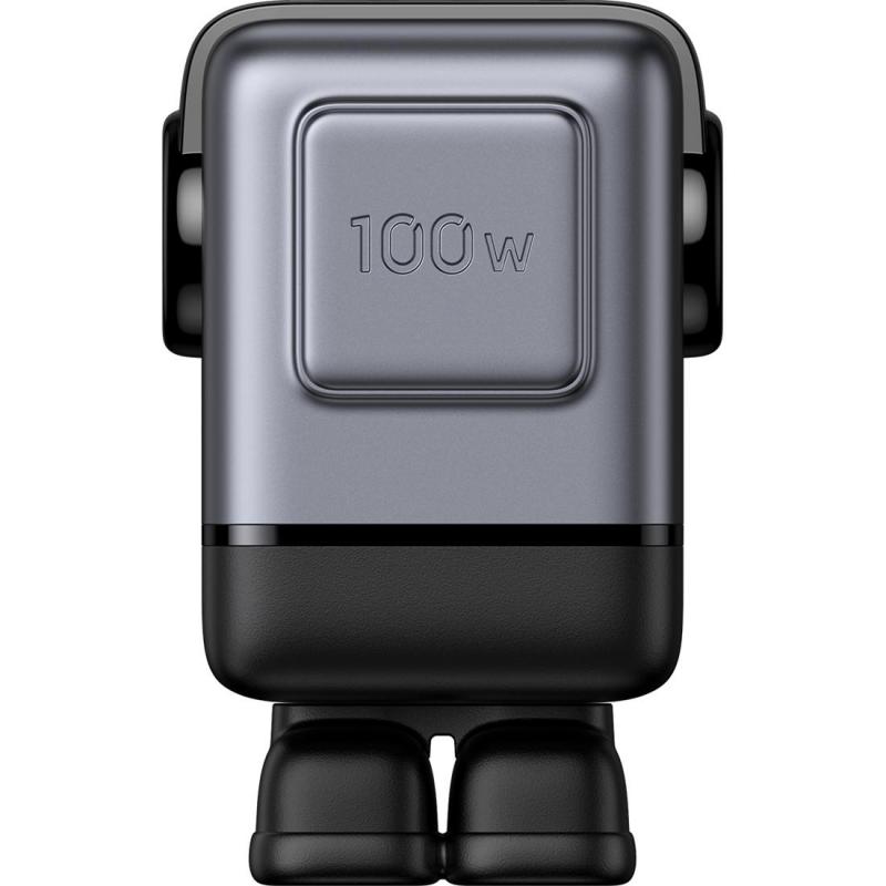 Ugreen Uno 4-Port 100W GaN Fast Charger, USB PD (Power Delivery), 100 Watts, 4 USB (3X USB-C/1X USB), Grey — 6