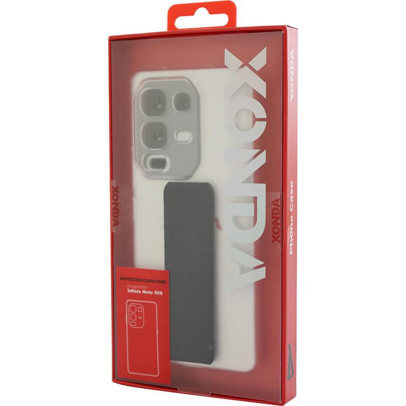Xonda Back Cover Mobile Case with Strap, for Infinix Note 50s 5G, Clear