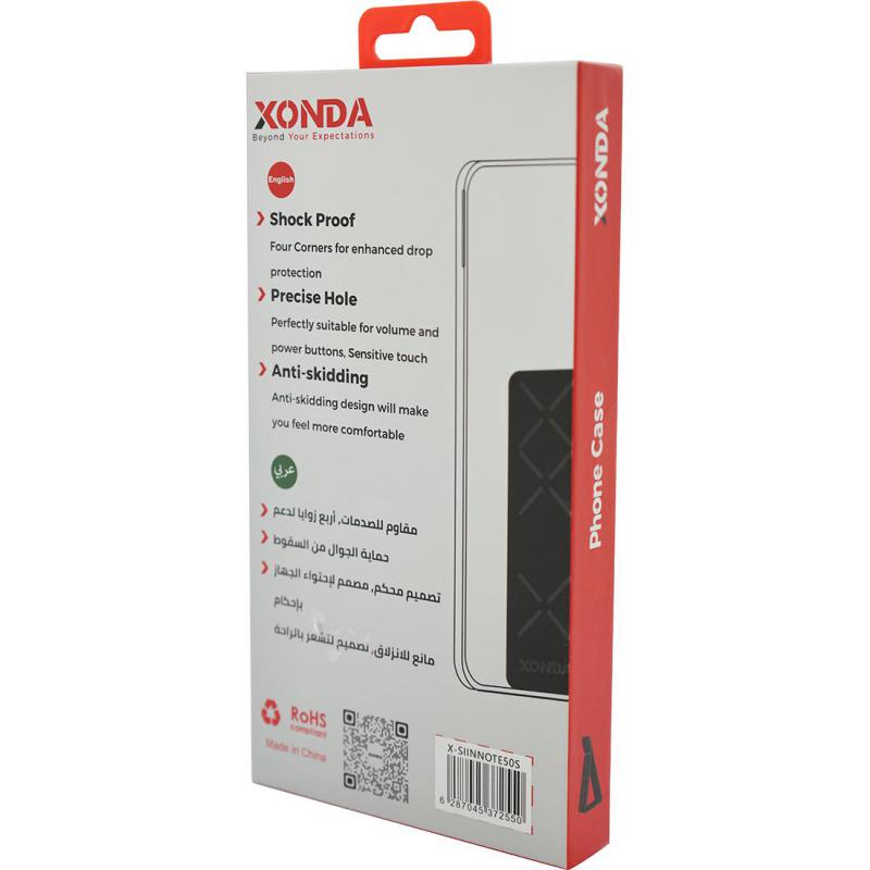 Xonda Back Cover Mobile Case with Strap, for Infinix Note 50s 5G, Clear — 2