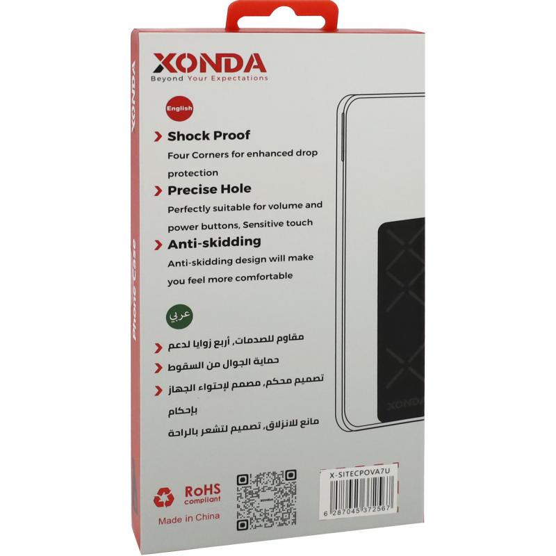 Xonda Back Cover Mobile Case with Strap, for Tecno POVA 7 Ultra, Clear — 2