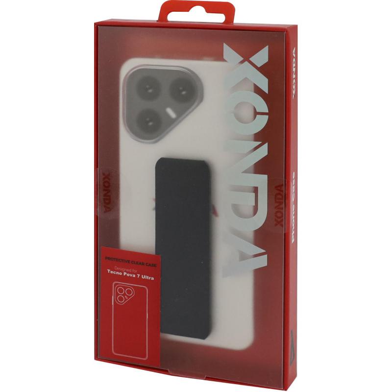 Xonda Back Cover Mobile Case with Strap, for Tecno POVA 7 Ultra, Clear