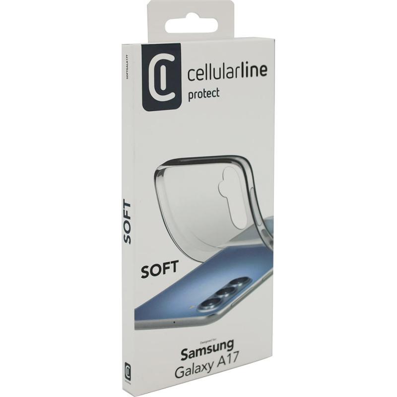 Cellularline Soft Back Cover Mobile Case, for Samsung Galaxy A17 4G/Galaxy A17 5G, Clear