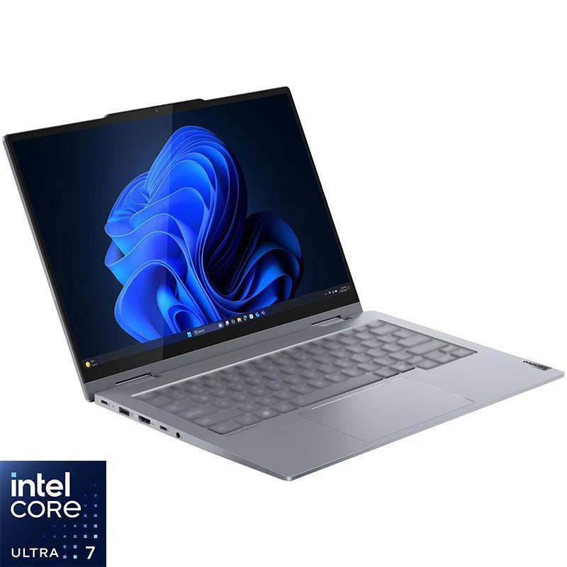 Lenovo ThinkBook 14 2-in-1 Laptop - Convertible, AI, 14", Intel Core Ultra 7, 32 GB RAM, 1 TB PCIe NVMe M.2 SSD, Windows 11 Pro, Intel Graphics, Foldable