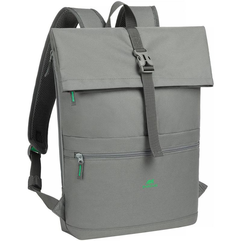 Rivacase ECO Laptop Backpack, for 15.6" (Device), Grey — 2