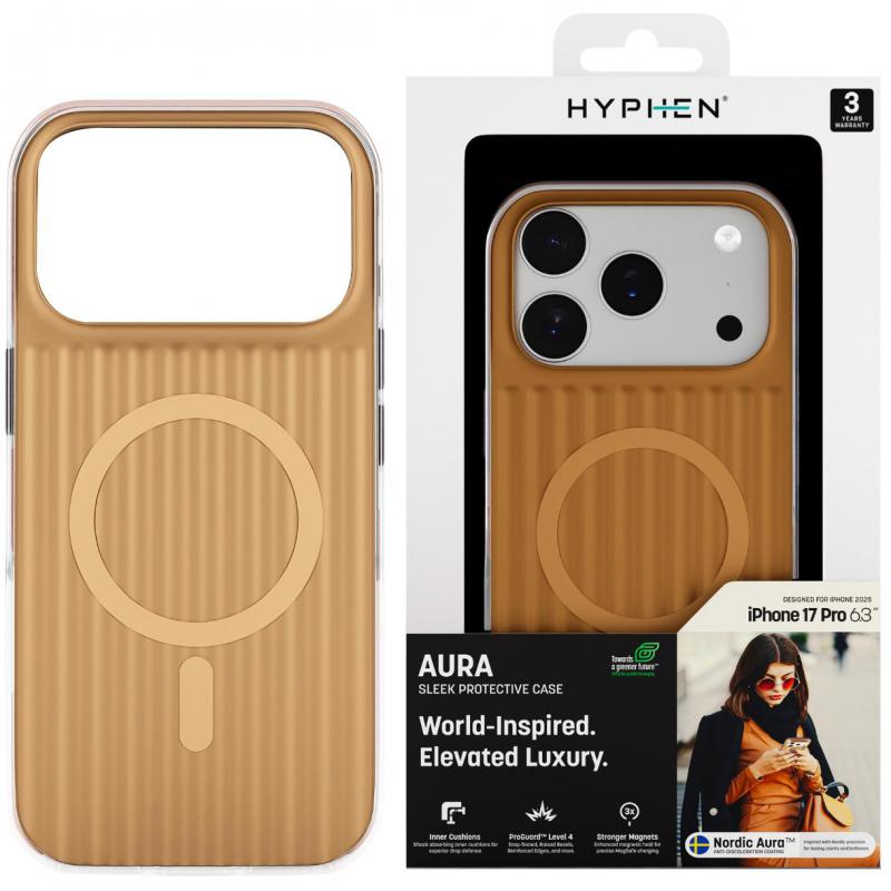 Aura Back Cover Mobile Case with MagSafe, for iPhone 17 Pro, Gold