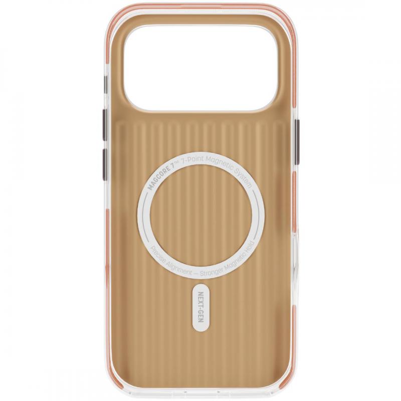 HYPHEN Aura Back Cover Mobile Case with MagSafe, for iPhone 17 Pro, Gold — 3