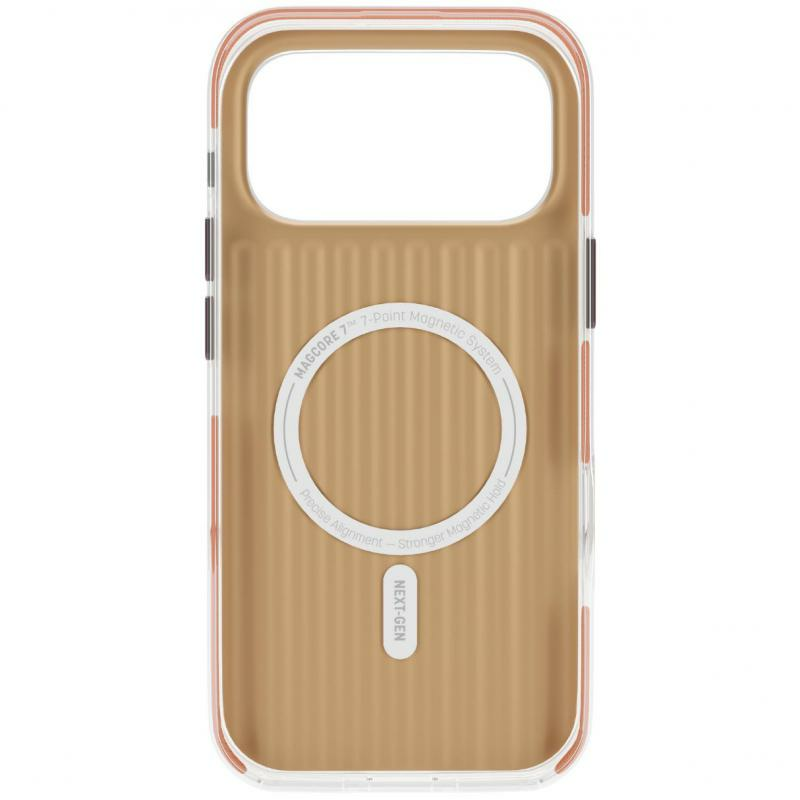 HYPHEN Aura Back Cover Mobile Case with MagSafe, for iPhone 17 Pro Max, Gold — 3