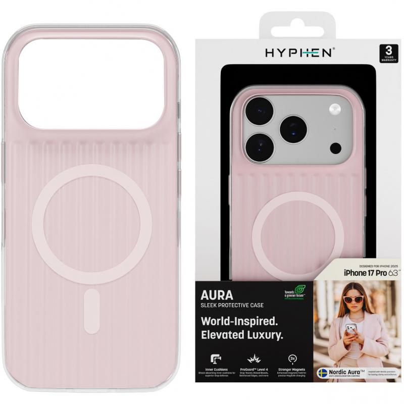 Aura Back Cover Mobile Case with MagSafe, for iPhone 17 Pro, Rose Gold