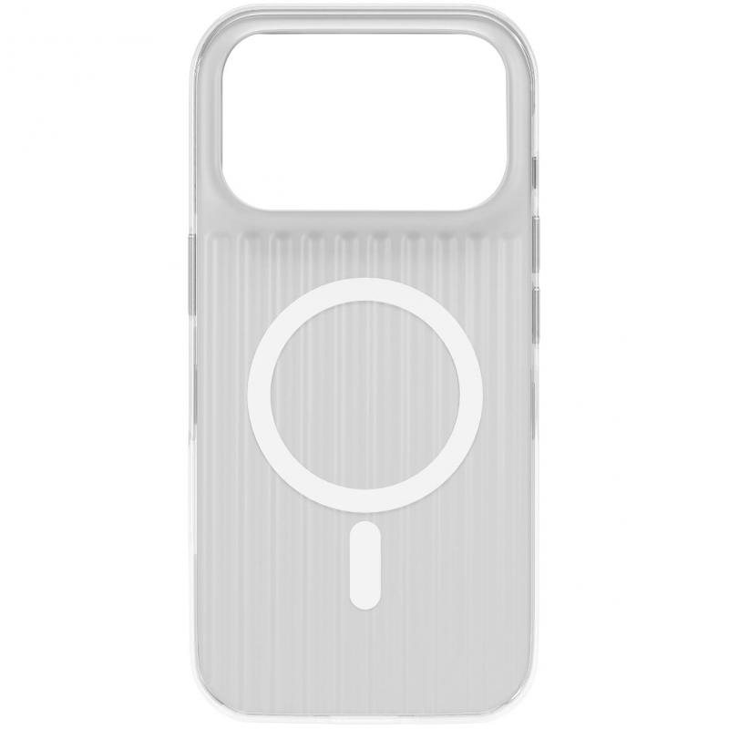 HYPHEN Aura Back Cover Mobile Case with MagSafe, for iPhone 17 Pro, Silver — 2