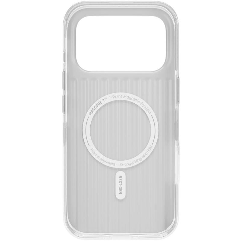 HYPHEN Aura Back Cover Mobile Case with MagSafe, for iPhone 17 Pro, Silver — 3