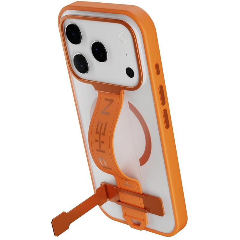 HYPHEN Flex Back Cover Mobile Case with MagSafe, for iPhone 17 Pro Max, Tangerine — 2