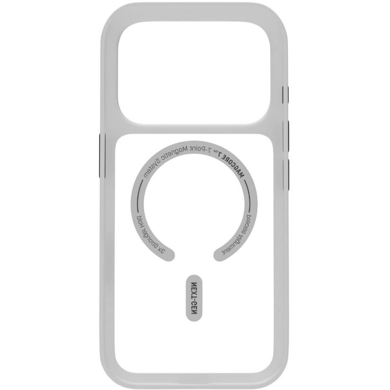HYPHEN Rift Back Cover Mobile Case with MagSafe, for iPhone 17 Pro, Frost